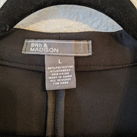 89th & Madison Black Blazer - Picture 3 of 3